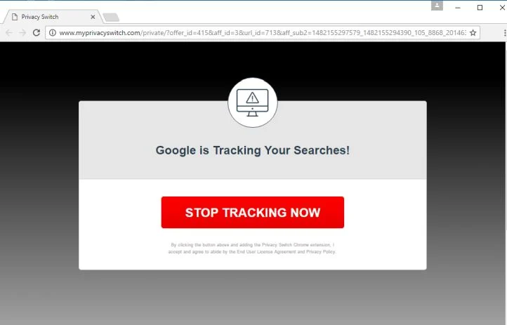 Google is Tracking Your Searches! virus