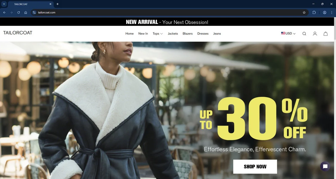 Tailorcoat.com scam