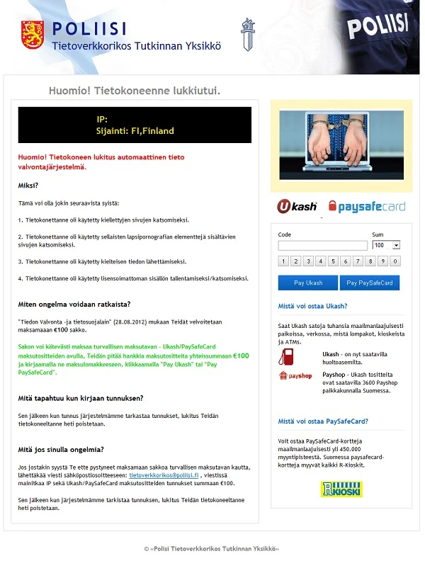 Poliisi virus Poliisi Ukash virus