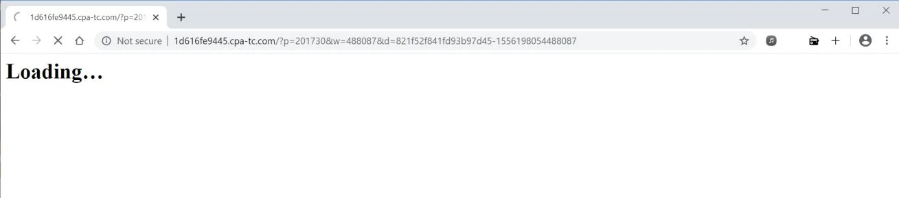 How to remove Cpa-tc.com redirect (Virus Removal Guide) 1 Image: Chrome browser is redirected to Cpa-tc.com