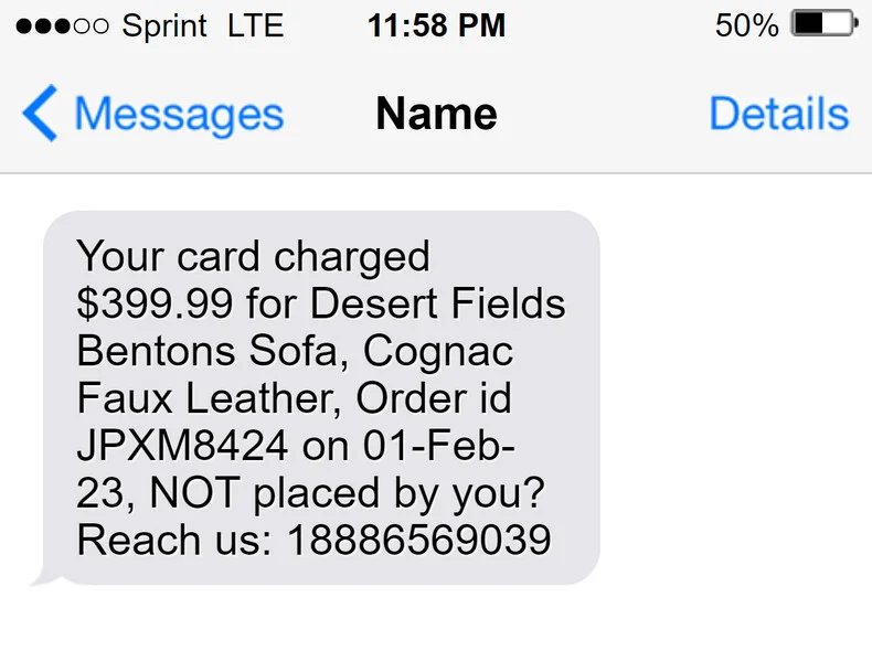 Explained: Desert Fields Bentons Sofa Text Message Scam 1 Desert Fields Bentons Sofa Text Message Scam