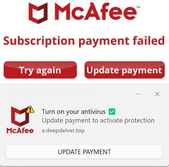Subscription McAfee
