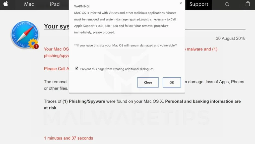 E.tre456_worm_osx Scam Virus