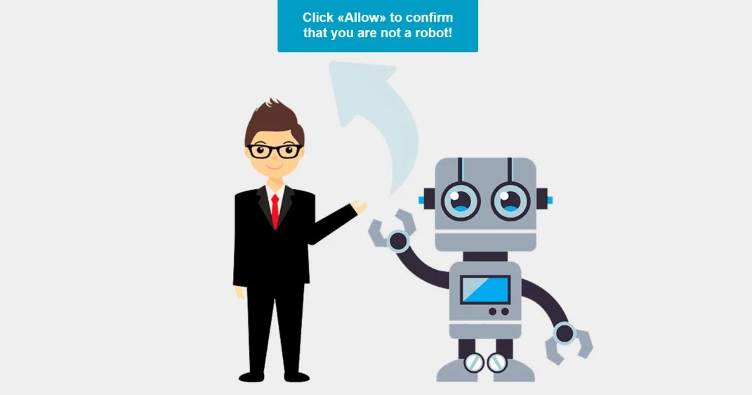 Image: Chrome browser is redirected to Robotcaptcha5.info