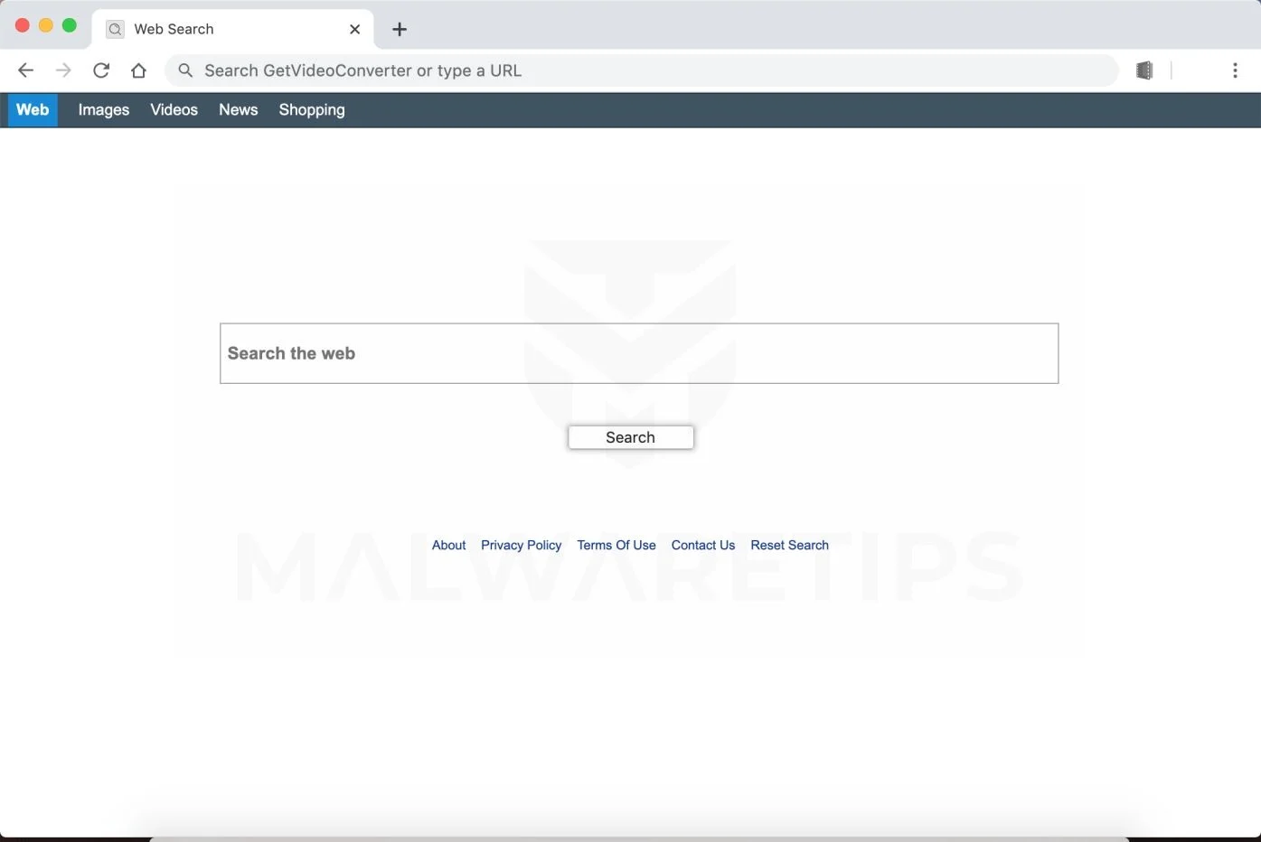 Image: Chrome browser is redirected to search.doc2pdfsearch.com