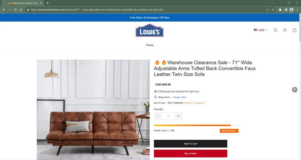 Steer Clear of the Storestockclearance.com Scam Website 1 storestockclearance.com scam