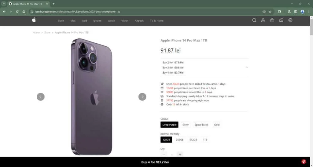 BestBuyApple.com Scam Store: A Fake Apple Websit 1 Bestbuyapple.com csam