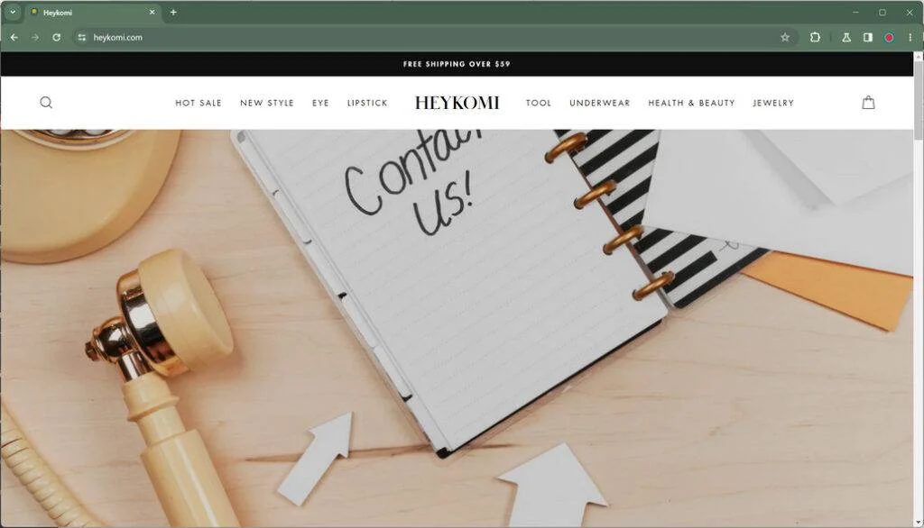 Investigating Heykomi.com: Legit Store or Shady Scam? 1 Heykomi.com scam