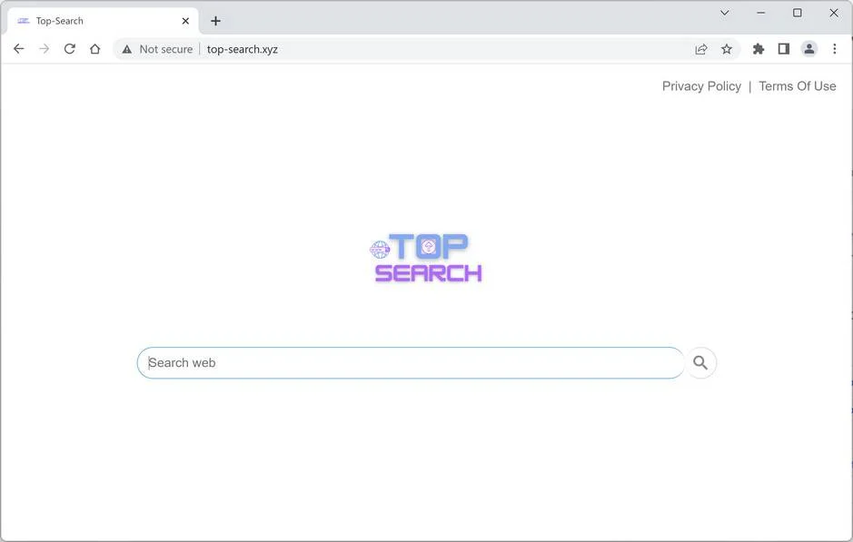 Image: Top-Search.xyz Browser Hijacker