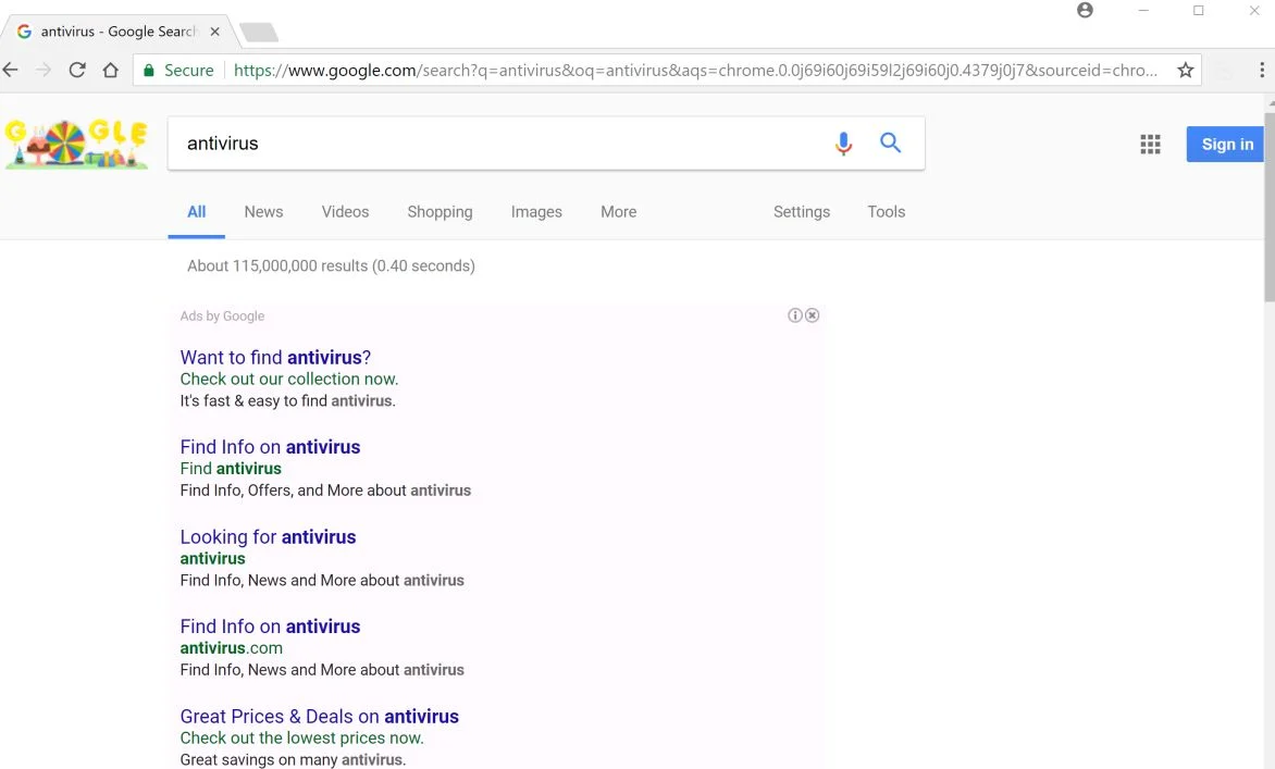 Ads by Google Virus