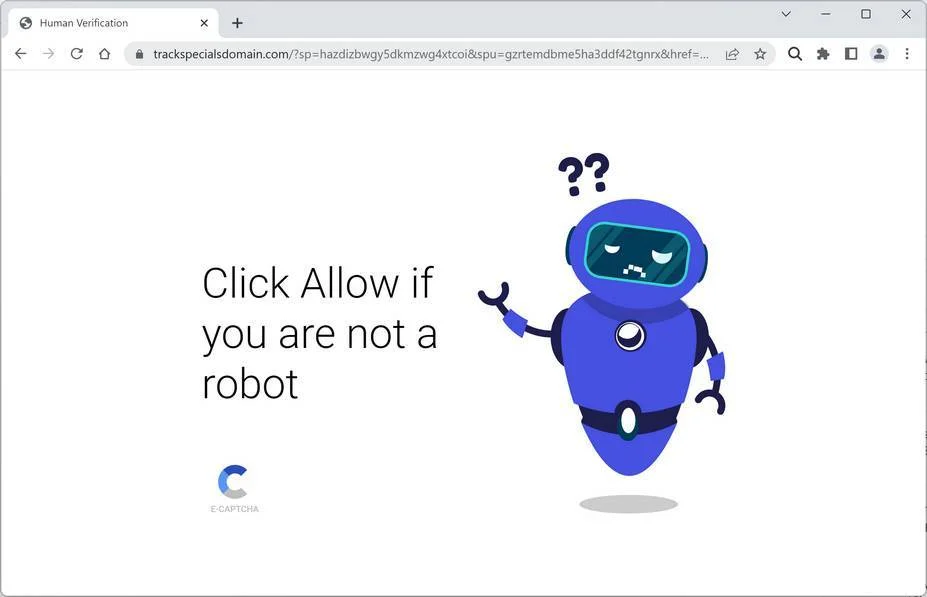 Remove Trackspecialsdomain.com Ads (Virus Removal Guide) 1 Image: Trackspecialsdomain.com Ads