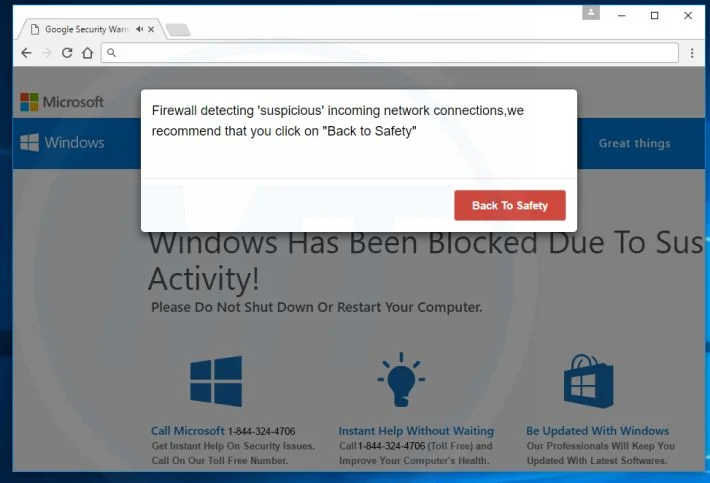 Firewall Detected Suspicious Network Connections Virus