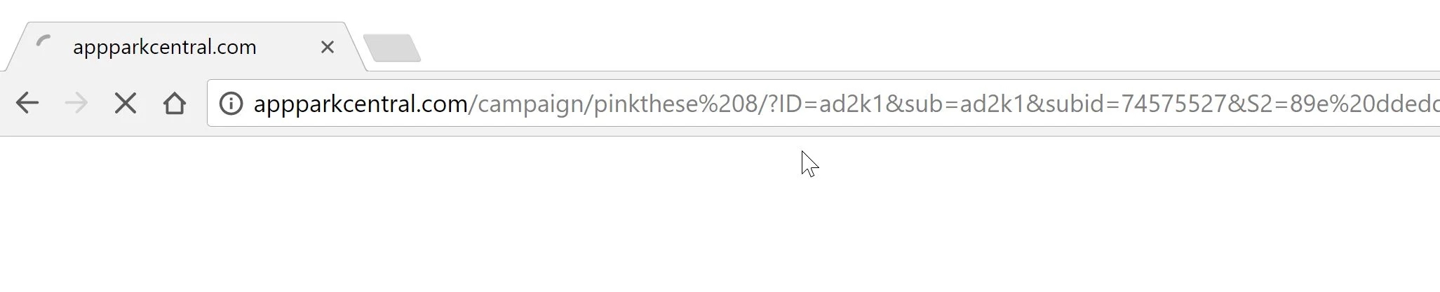 Appparkcentral.com redirect virus