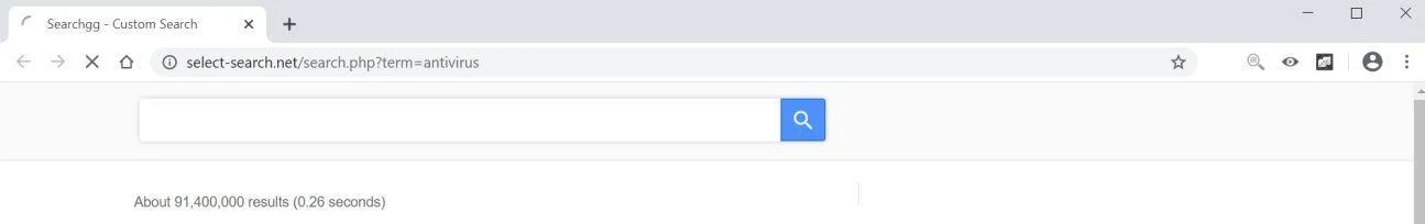 How to remove Select-search.net redirect (Virus Removal Guide) 1 Image: Chrome browser is redirected to Select-search.net