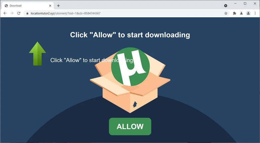 Remove Locationtutor2.xyz pop-up ads (Virus Removal Guide) 1 Image: Chrome browser is redirected to Locationtutor2.xyz