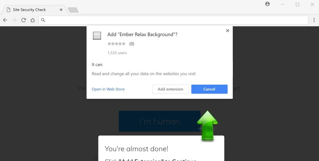 Ember Relax Background Extension scam