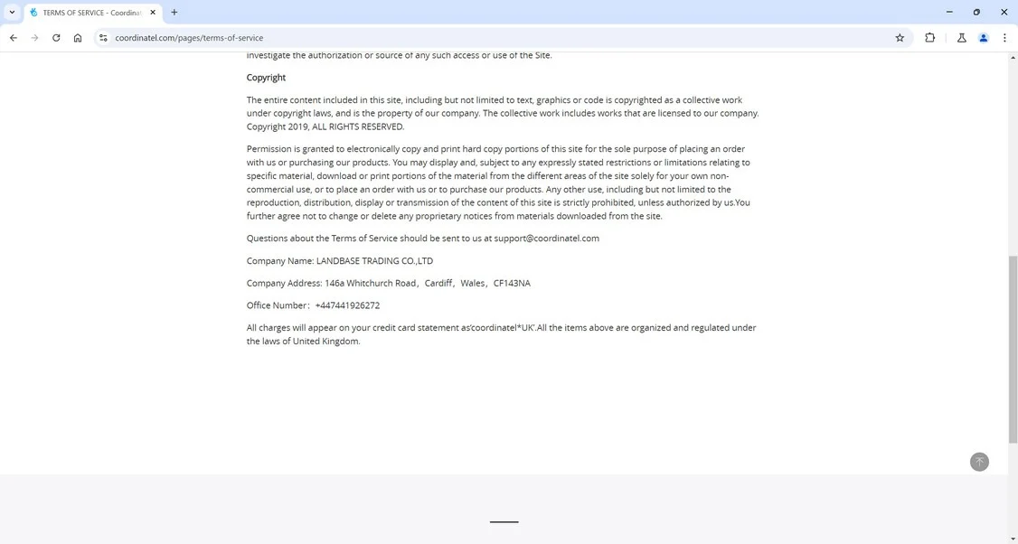 Coordinatel.com scam