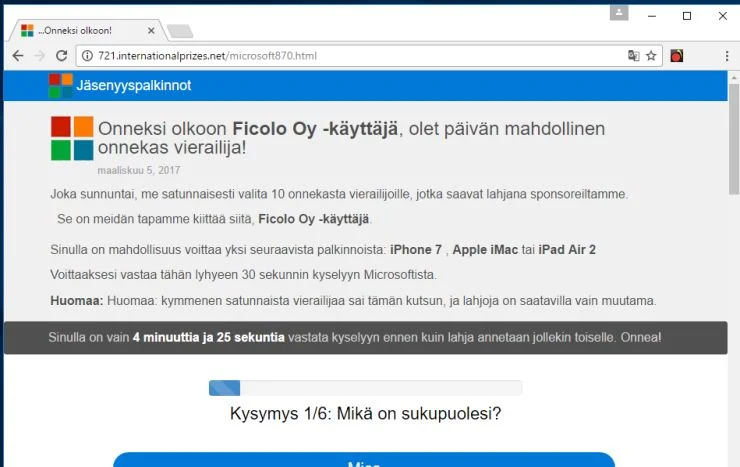 721.internationalprizes.net virus