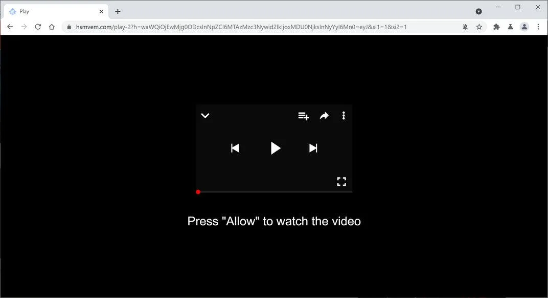 Remove Hsmvem.com pop-up ads (Virus Removal Guide) 1 Image: Chrome browser is redirected to Hsmvem.com