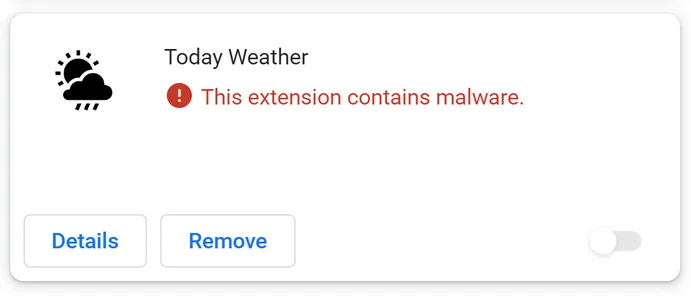 This Extension Contains Malware