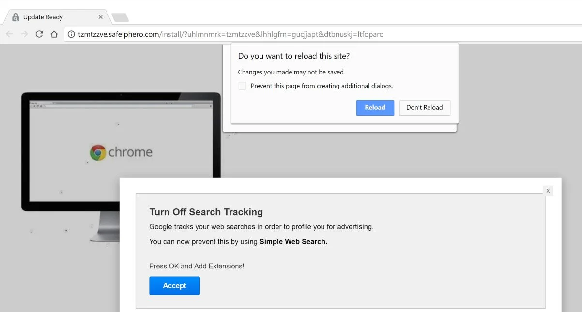 safelphero.com pop-up virus
