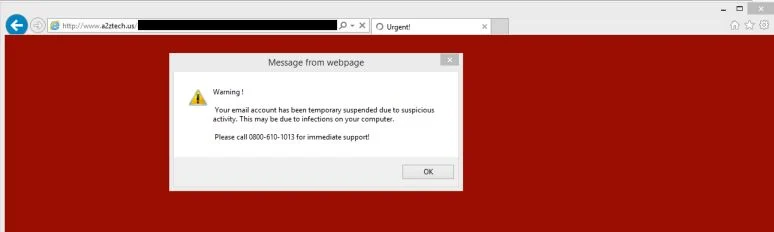 A2ztech.us pop-up virus A2ztech.us virus