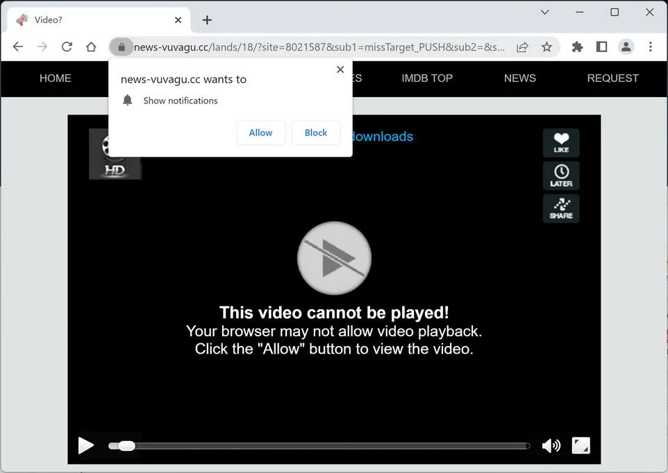 Remove News-vuvagu.cc Pop-up Ads (Virus Removal Guide) 1 Image: News-vuvagu.cc Ads