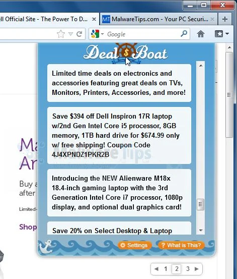[Image: Deal Boat virus]