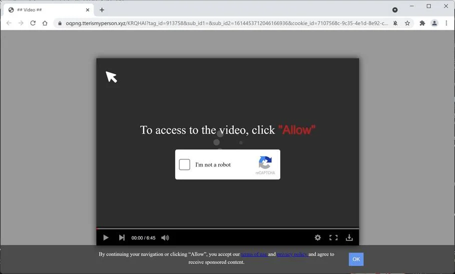 Remove Tterismyperson.xyz pop-up ads (Virus Removal Guide) 1 Image: Chrome browser is redirected to Tterismyperson.xyz