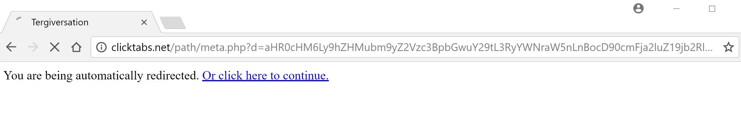 clicktabs.net redirect clicktabs.net/path/meta.php?d= redirect virus