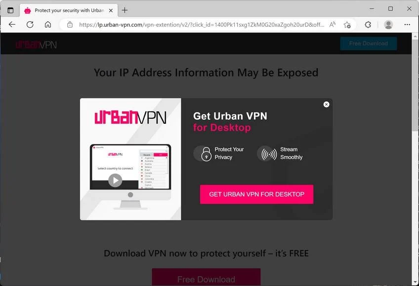 How To Remove Urban-VPN.com Ads (Virus Removal Guide) 1 Image: Urban-vpn.com Ads
