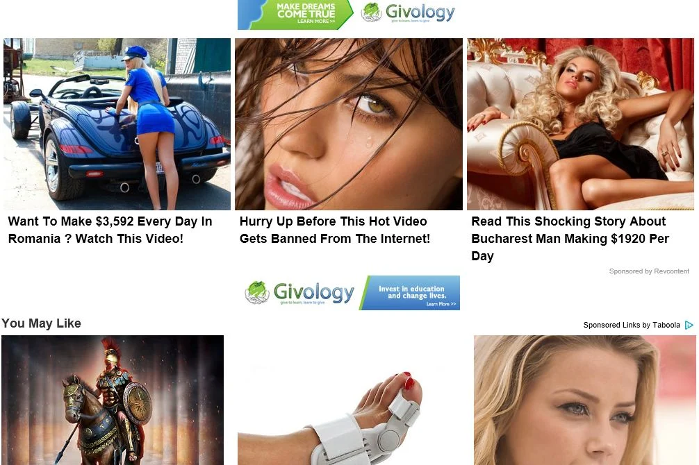 Sponsored Links by Taboola adware