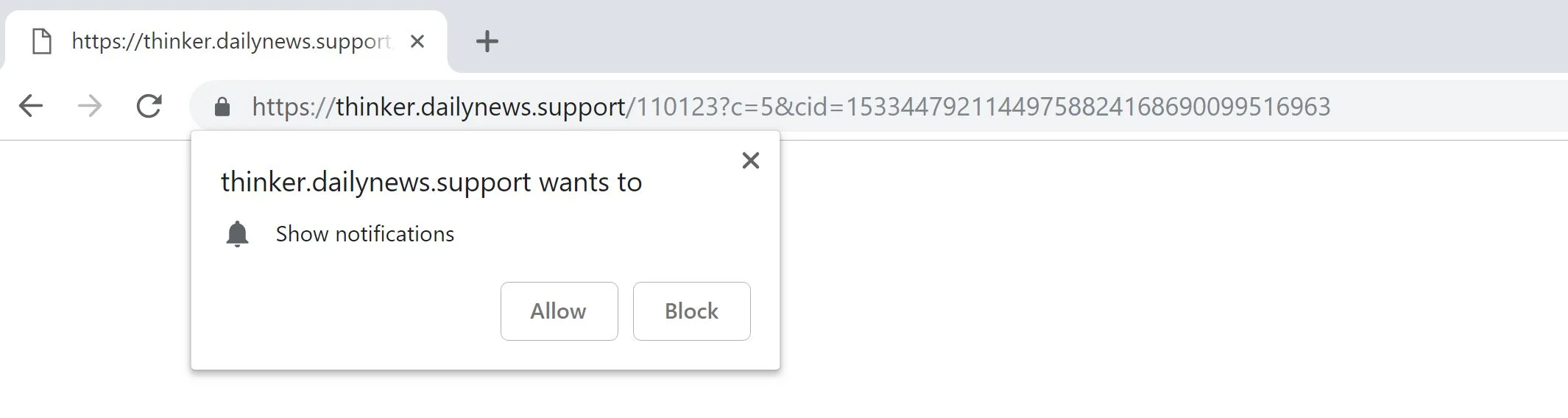 dailynews.support popup scam