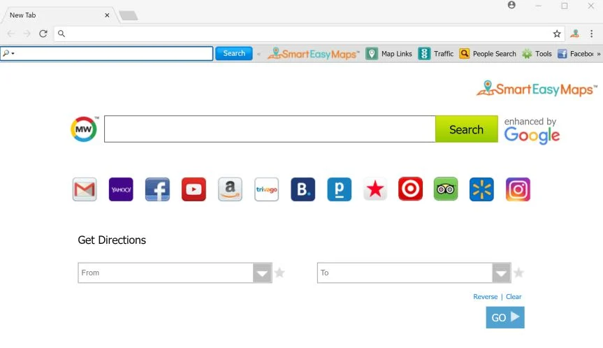 SmartEasyMaps New Tab adware