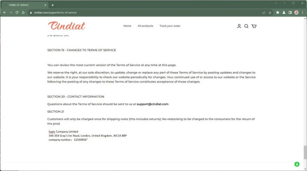 Cindiat.com: Why This Site is Not Safe for Online Shopping 1 cindiat.com china