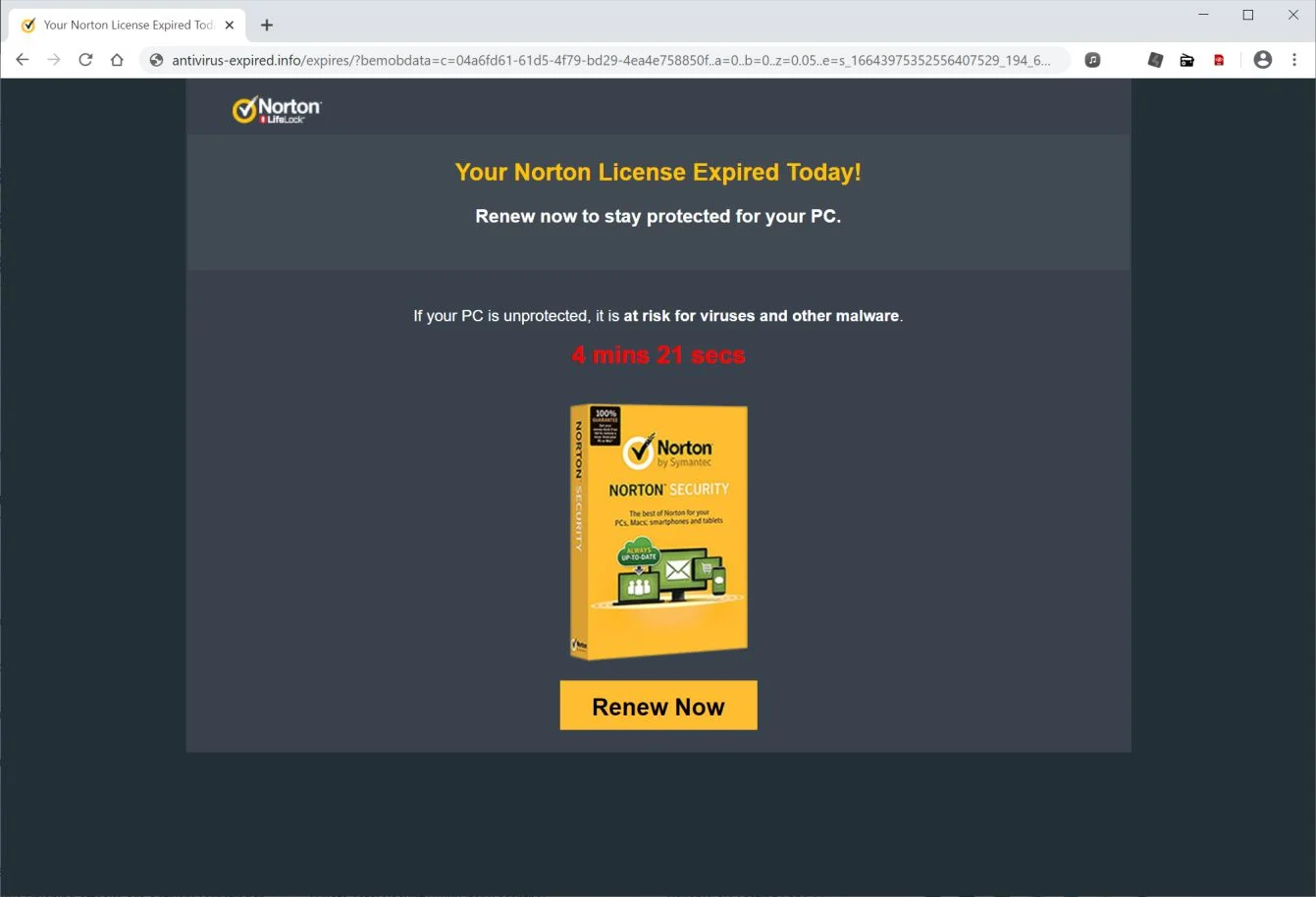 Remove Antivirus-expired.info pop-up ads (Virus Removal Guide) 1 Image: Chrome browser is redirected to Antivirus-expired.info