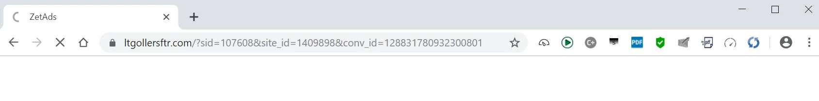 How to remove Ltgollersftr.com redirect (Virus Removal Guide) 1 Image: Chrome browser is redirected to the Ltgollersftr.com site