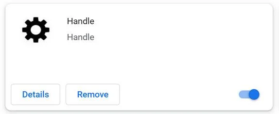 Image: Handle Chrome Extension