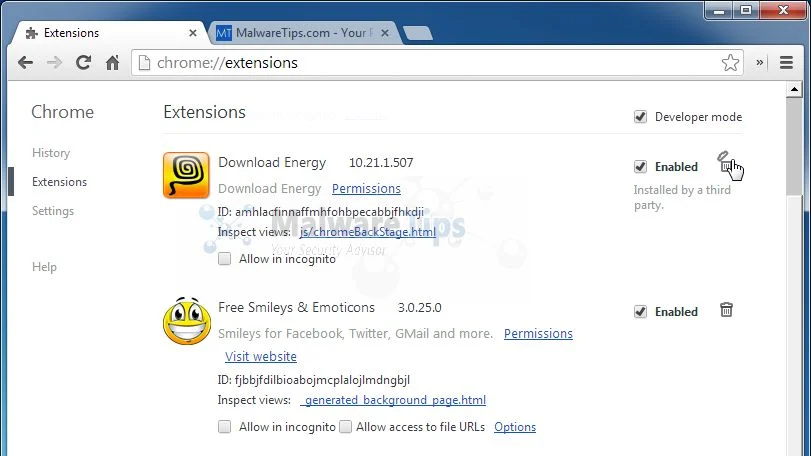 [Image: Energy Community Toolbar Chrome extension]
