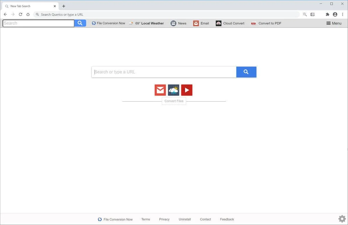 Remove File Conversion Now browser hijacker (Virus Removal Guide) 1 Image: Chrome browser is redirected to File Conversion Now