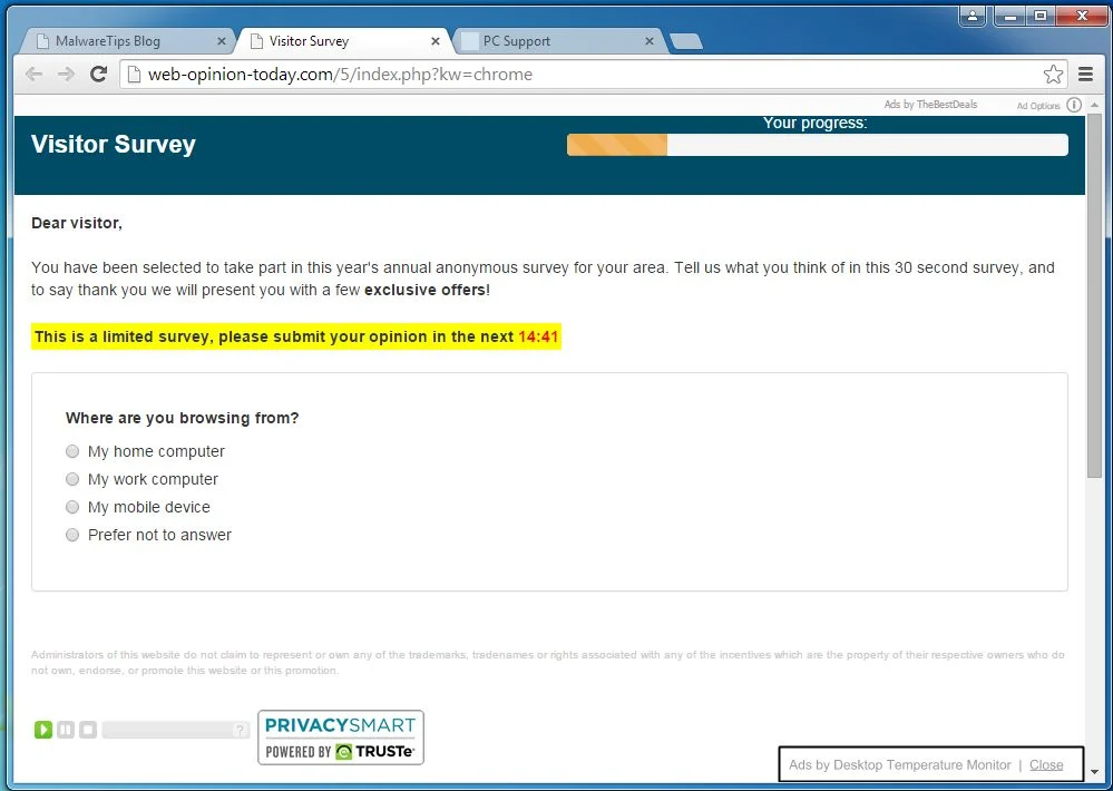 Web-opinion-today.com virus