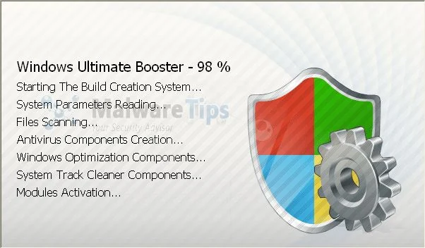 [Image: Windows Ultimate Booster malware]