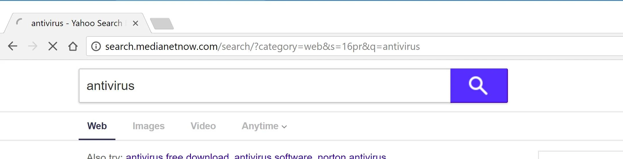 Search.getmedianetnow.com redirect virus