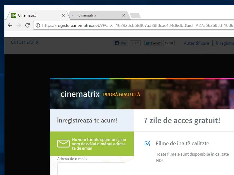 Register.cinematrix.net virus