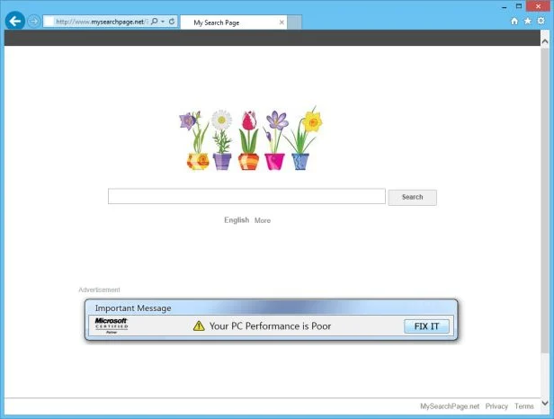 MySearchPage.net virus