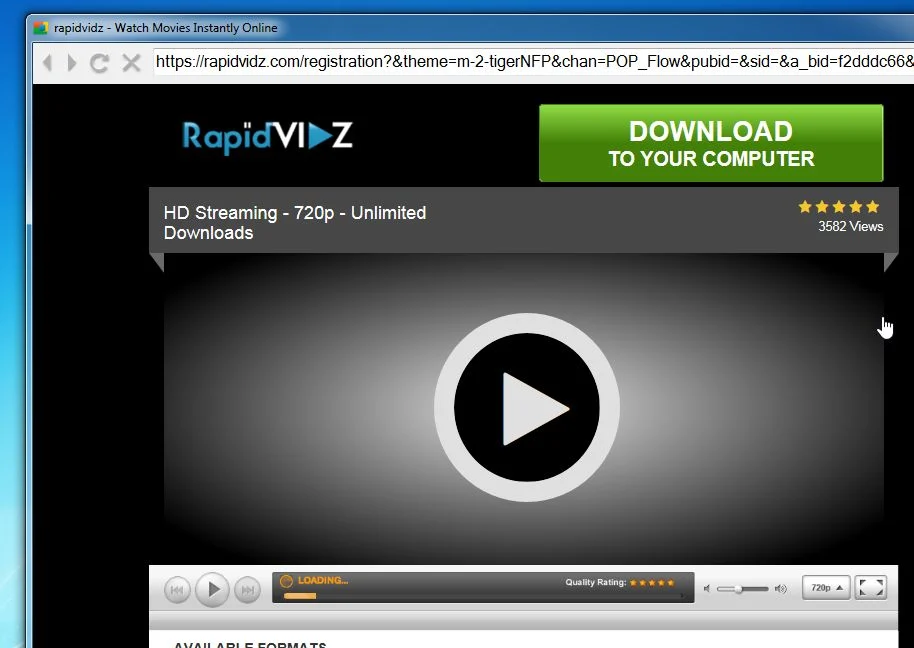 Rapidvidz.com virus