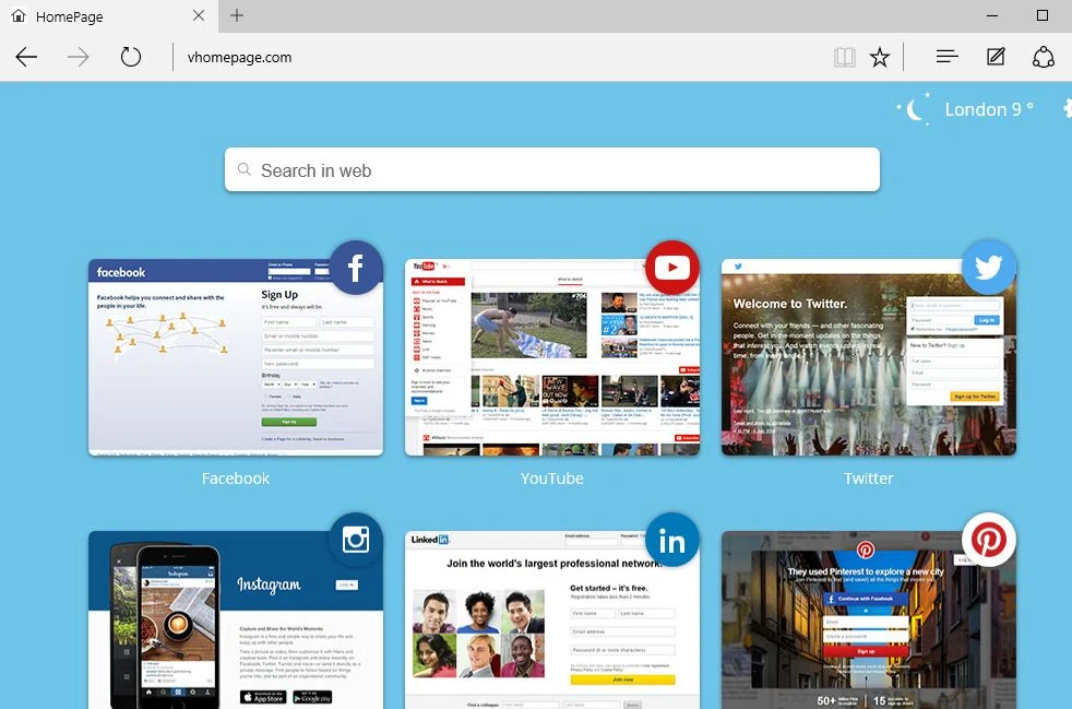 vHomepage.com Virus