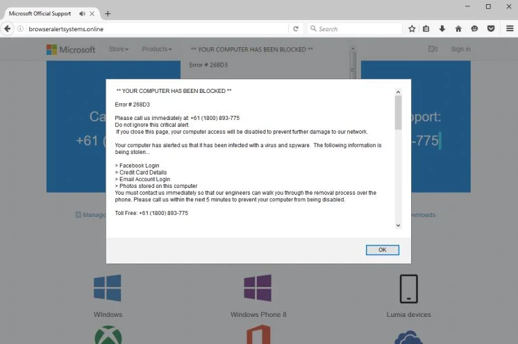 Browseralertsystems.online Redirect