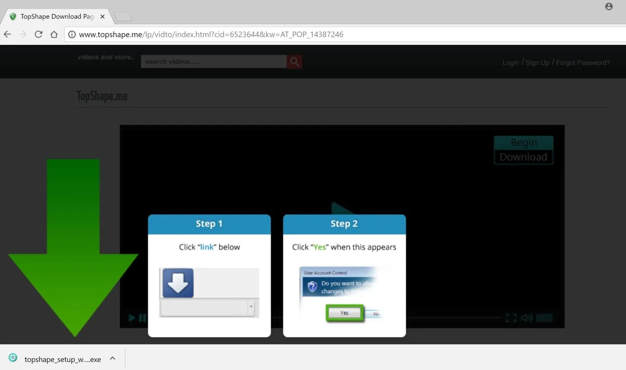 topshape.me pop-up ads topshape.me pop-up ads scam