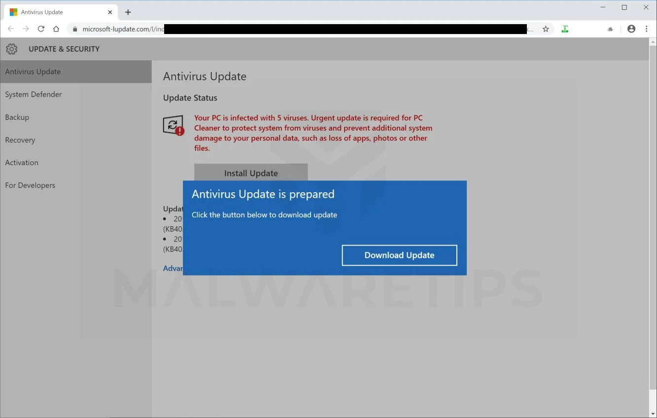 Remove "Your PC Is Infected With 5 Viruses" Pop-up Scam 1 Your PC is infected with 5 viruses - Scam